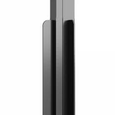 Vidaxl Sprchovací kút matné ESG 90x70x180 cm čierny