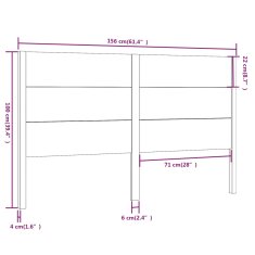 Vidaxl Čelo postele biele 156x4x100 cm masívna borovica