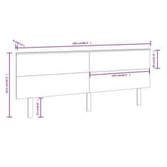 Vidaxl Čelo postele biele 204x6x82,5 cm masívna borovica