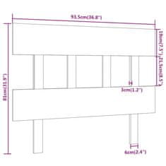 Vidaxl Čelo postele medovohnedé 78,5x3x81 cm masívna borovica