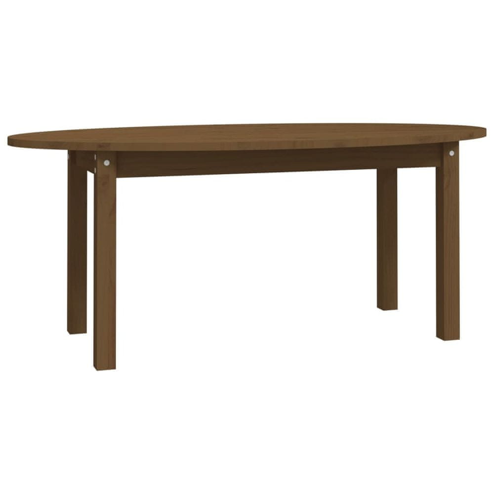 Vidaxl Konferenčný stolík medovo-hnedý 110x55x45 cm borovicový masív