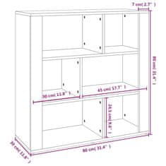 Vidaxl Komoda čierna 80x30x80 cm spracované drevo