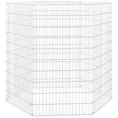 Vidaxl 6-panelová klietka pre králiky 54x100 cm pozinkované železo