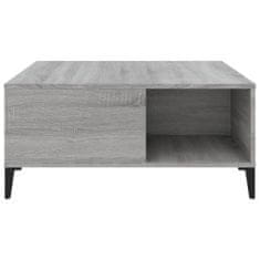Vidaxl Konferenčný stolík sivý dub sonoma 80x80x36,5 spracované drevo