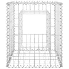 Vidaxl Gabiónové koše/stĺpy 2 ks 50x50x60 cm železo