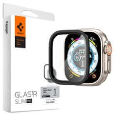 Spigen Glas.Tr Slim ochranné sklo na Apple Watch Ultra 49mm, čierne