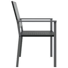 Petromila vidaXL Záhradné stoličky 2 ks čierne 54x62,5x89 cm polyratan