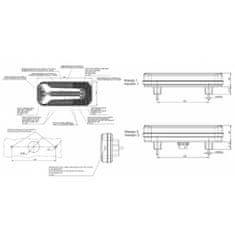 WAS Světlo zadní sdružené W150DD/1123 levé/pravé 12/24V s dynamickým blinkrem