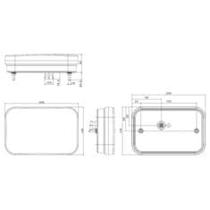 FRISTOM Světlo zadní FT-270 levé CANBUS LED 12V s mlhovým světlem BAJONET 5pin