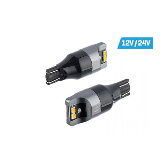 Carmotion 2ks LED 12V/24V W16W oranžová CANBUS