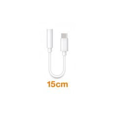 Aligator Audio adaptér USB-C vidl. / 3,5mm Jack, 15cm, bílý