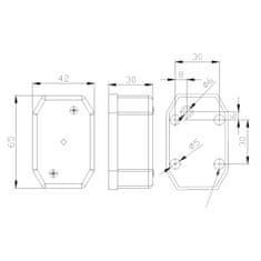 FRISTOM světlo poziční LED FT-001 C 12+24V červené