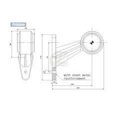 FRISTOM světlo poziční tykadlo FT-009C L/P LED 12/24V krátké