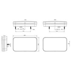 FRISTOM Světlo zad. FT-370 L LED 12-36V (ML+C)