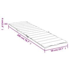 Vidaxl Podložka na ležadlo ružová oxfordská látka
