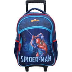 Vadobag Detský cestovný kufor na kolieskach s predným vreckom Spiderman