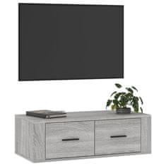 Vidaxl Závesná TV skrinka sivý dub sonoma 80x36x25 cm spracované drevo