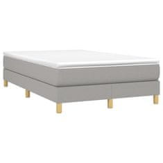 Petromila vidaXL Boxspring posteľ s matracom bledosivá 120x190 cm látka