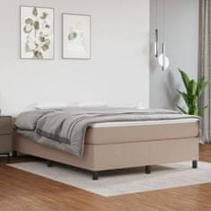 Petromila vidaXL Boxspring posteľ s matracom kapučínová 140x190 cm umelá koža