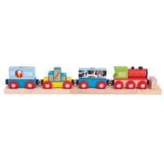 Bigjigs Rail Bigjigs Vlak s tovarom 3 koľaje