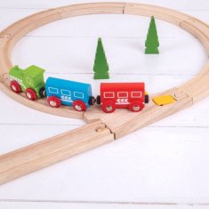 Bigjigs Rail Koľaje Bigjigs Prehadzovateľná výhybka 2ks