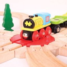 Bigjigs Rail Symetrická výhybka 4ks