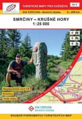 Jan Hocek: VIA CZECHIA Severní stezka Smrčiny Krušné hory / Turistická mapa Geodézie On Line S1-7
