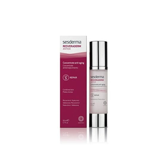 Sesderma Antioxidačné pleťový krém pre obnovu povrchu pleti Resveraderm ( Concentrate d Anti-Aging) 50 ml