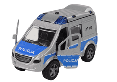 Lean-toys Kovové auto Van Police Polish Words HKG087