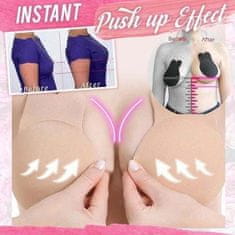 VIVVA® Neviditeľná bezramienková nalepovacia push-up podprsenka – béžová, S | LIFTUP