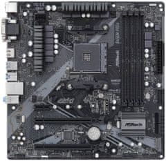 ASRock B450M PRO4 R2.0 / AMD B450 / AM4 / 4x DDR4 DIMM / HDMI / DVI-D / VGA / M.2 / USB-C / mATX