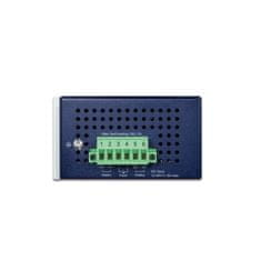 Planet IPOE-470-12V PoE priemyselný injektor, 8x 1Gb, 4x 802.3bt 95/240W, DIN, IP30, -40~75°C, 12-54VDC