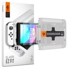 Spigen Ochranné Tvrdené Sklo Glas.Tr ”Ez Fit” 2-Pack Nintendo Switch Oled