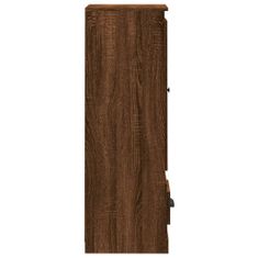 Vidaxl Vysoká skrinka hnedý dub 36x35,5x103,5 cm kompozitné drevo