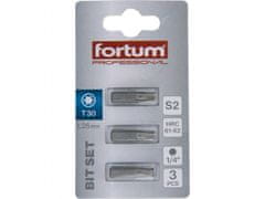 Fortum Hrot TORX, sada 3ks, T 30x25mm, S2