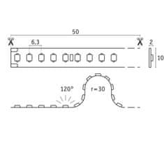 Paulmann PAULMANN Pre LED Strip Silver P150 827 5m 50W 1500lm/m 160LEDs/m 2700K 76021