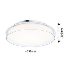 Paulmann PAULMANN Selection Bathroom LED stropné svietidlo Luena IP44 3000K 230V 16,5 W sklo/chróm 71075