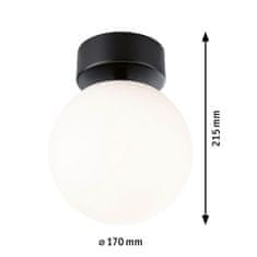 Paulmann PAULMANN Selection Bathroom LED stropné svietidlo Gove IP44 3000K 230V 9W čierna mat/satén 71072