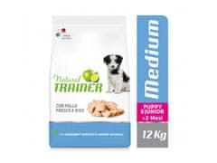 TRAINER Natural Med. Puppy&Jun čerst. kura 12kg