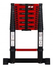 Max Rebrík KME1044R teleskopický červený 4,4m jednodielny