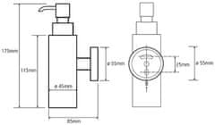 BEMETA BEMETA OMEGA: Dávkovač tekutého mydla 150ml 104109012 - Bemeta