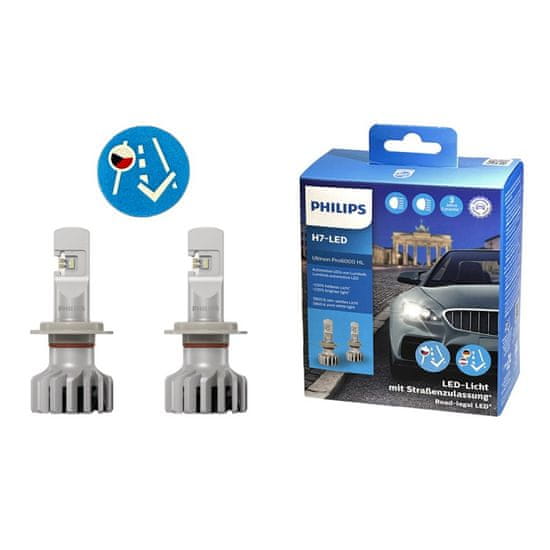 Philips 2ks LED H7 Ultinon Pro6000 HL +230%