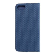 FORCELL Puzdro / obal pre Apple iPhone 7 / 8 / SE 2020 modré - kniha Forcell Luna Carbon