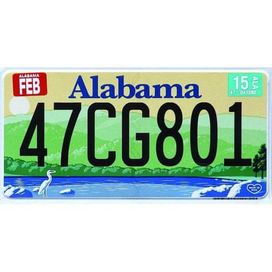 Retro Cedule Ceduľa značka Alabama 47CG801