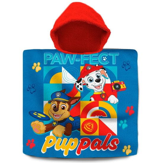 KIDS LICENSING Bavlnené pončo 60/120cm PAW PATROL, PW19924