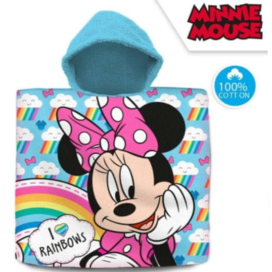 KIDS LICENSING Bavlnené pončo 60/120cm MINNIE MOUSE, MN-242P