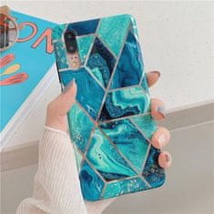 Tech-protect Marble kryt na iPhone 12 mini, modrý