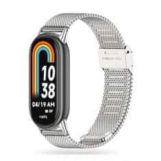 Tech-protect Milanese remienok na Xiaomi Smart Band 8, silver