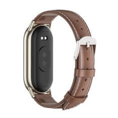 Tech-protect Leatherfit remienok na Xiaomi Smart Band 8, brown