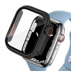 Tech-protect Defense 360 puzdro na Apple Watch 4/5/6/SE 44mm, čierne/oranžové